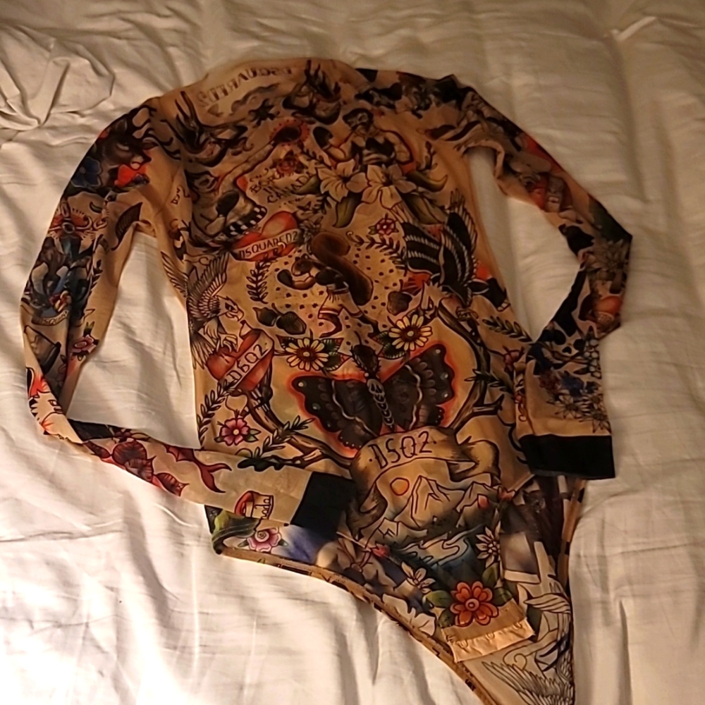 Dsquared2 tattoo bodysuit